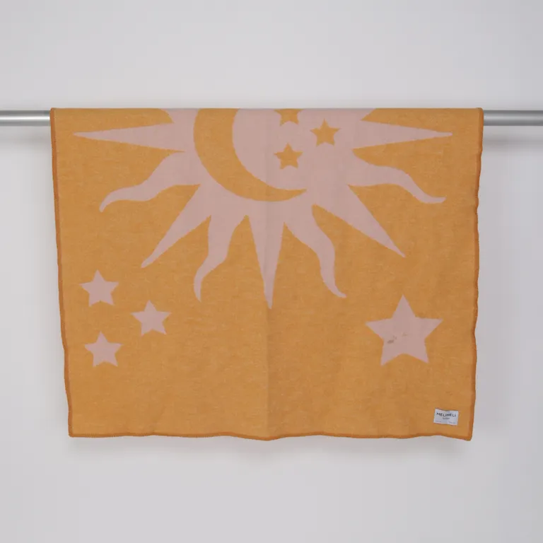 Överkast (Orange, Rosa) från Melmelli Ull
