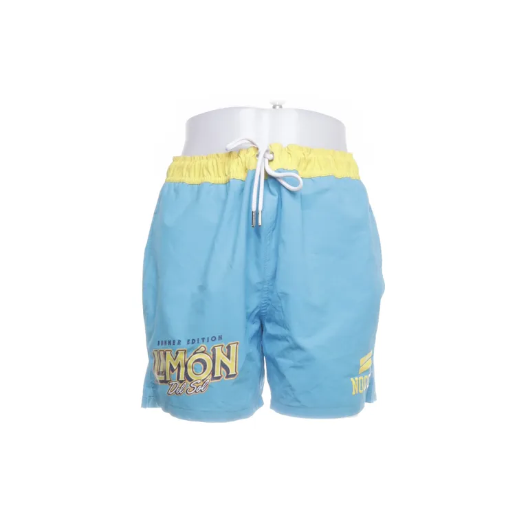 Badshorts (Blå, Gul) från Nocco Polyester, Elastan