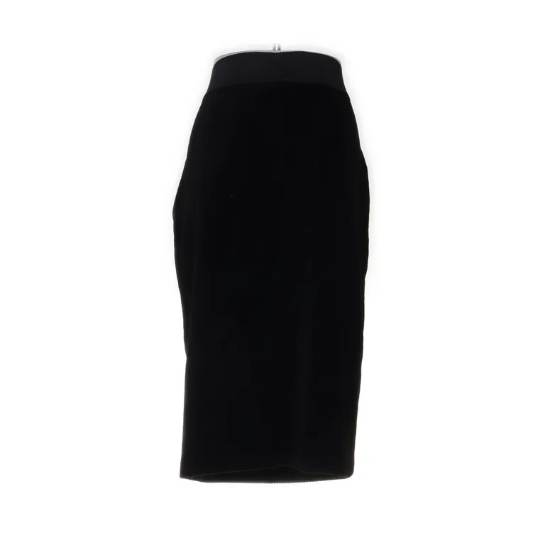 Kjol (Svart) från Lindex Bomull, Elastan, Polyester - Vinkel 2