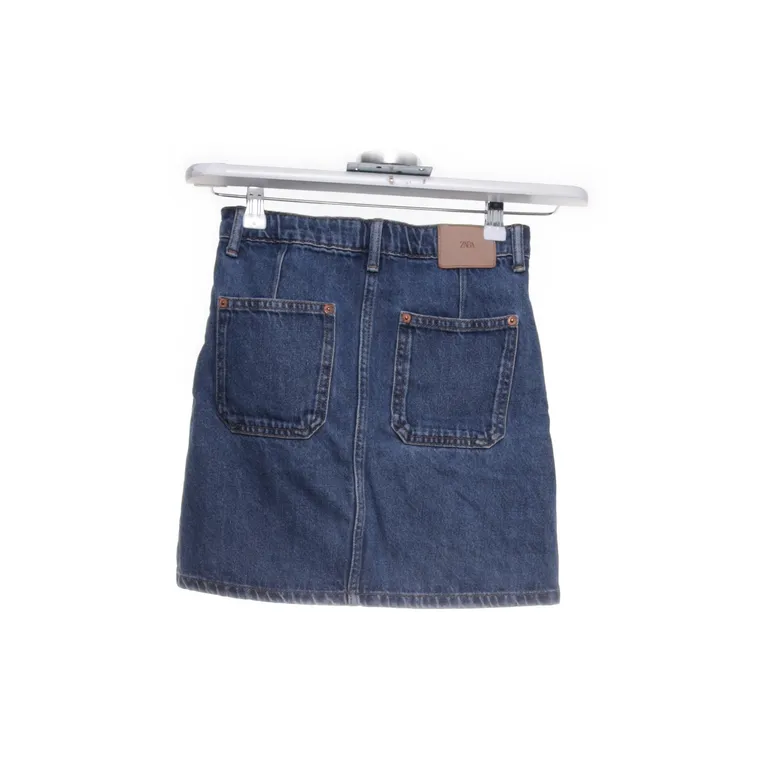 Jeanskjol (Blå) från Zara Bomull - Vinkel 2