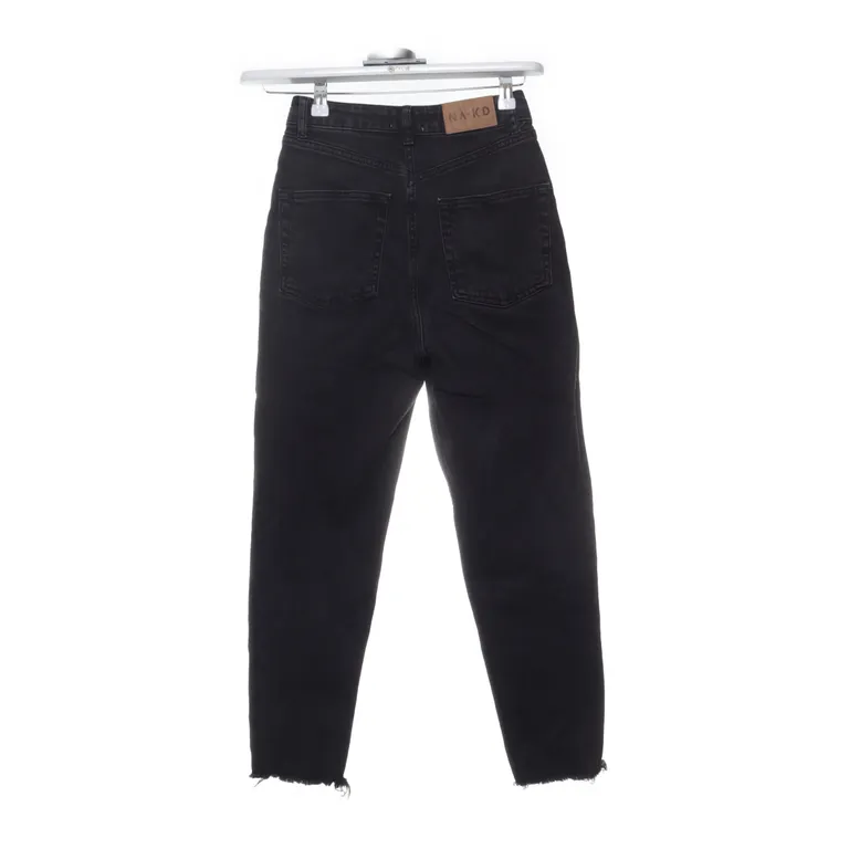 Jeans (Grå) från NA-KD Bomull, Elastan, Polyester - Vinkel 2