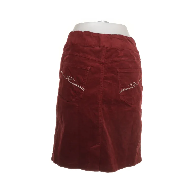 Kjol (Röd) från Bonprix Collection Bomull, Elastan - Vinkel 2