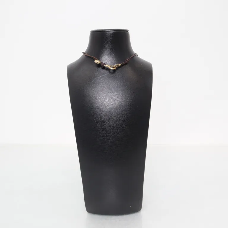 Halsband (Brun, Guldfärgad) från Mode E Moda Okänd metall - Vinkel 2