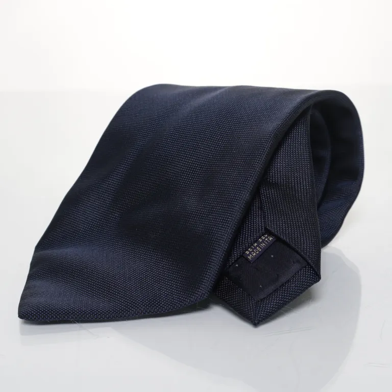 Cravate (Bleu) de Zarlini Soie - Angle 2