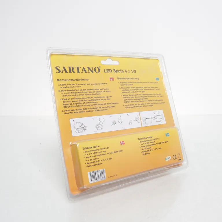 Garderobsbelysning (Vit) från Sartano - Vinkel 2