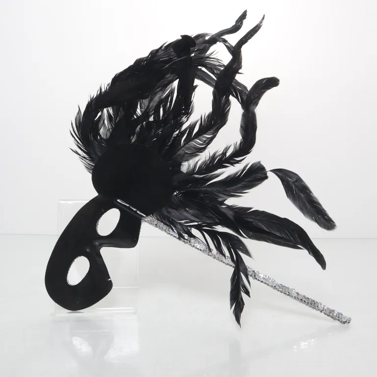 Maskeradmask (Svart, Silverfärgad, Guldfärgad) - Vinkel 2
