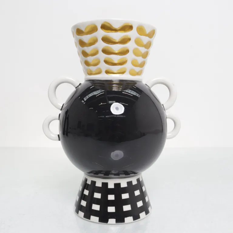 Vase (Schwarz, Mehrfarbig)
