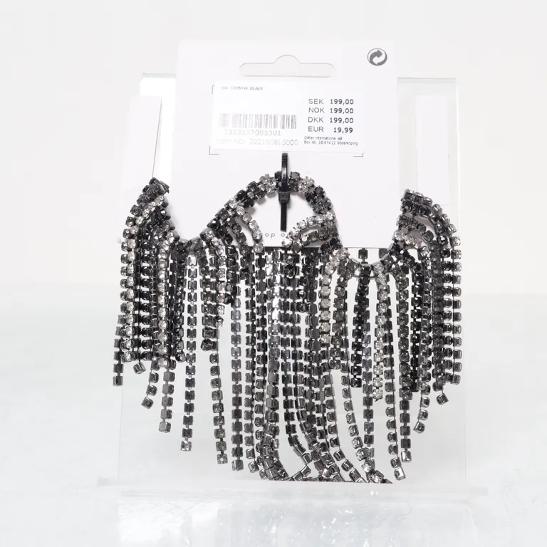 Choker (Svart, Grå) från Glitter Okänd metall - Vinkel 2
