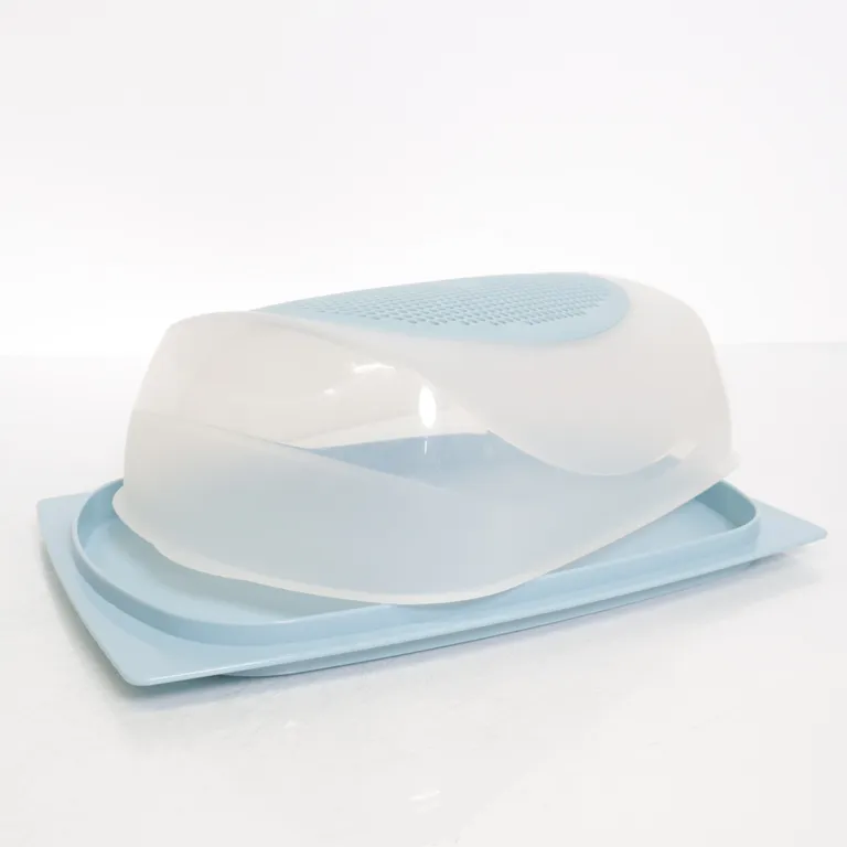 Ostkupa (Turkos) från Tupperware - Vinkel 2
