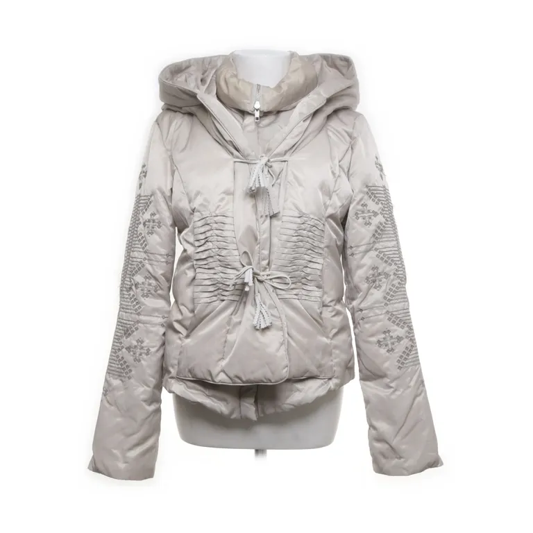Dunjacka (Grå, Beige) från Munthe plus Simonsen Nylon, Skinn, Polyester, Elastan, Dun