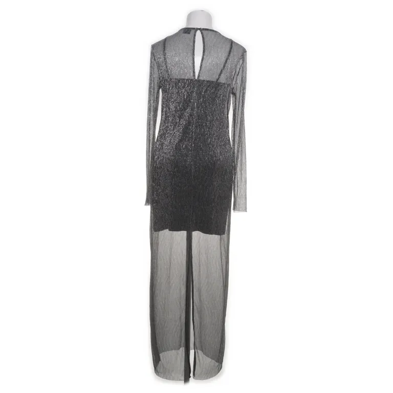 Långklänning (Silverfärgad) från Gina Tricot Metallfiber, Polyester - Vinkel 2
