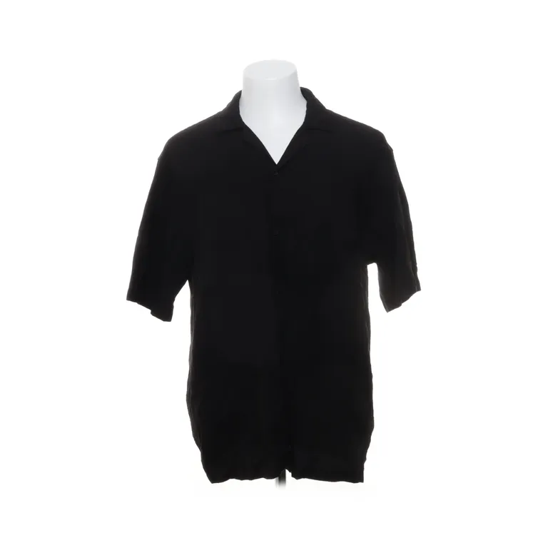 Chemise à manches courtes (Noir) de Zara Polyamide, Viscose
