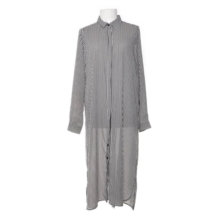 Skjortklänning (Svart, Vit) från Lindex Polyester