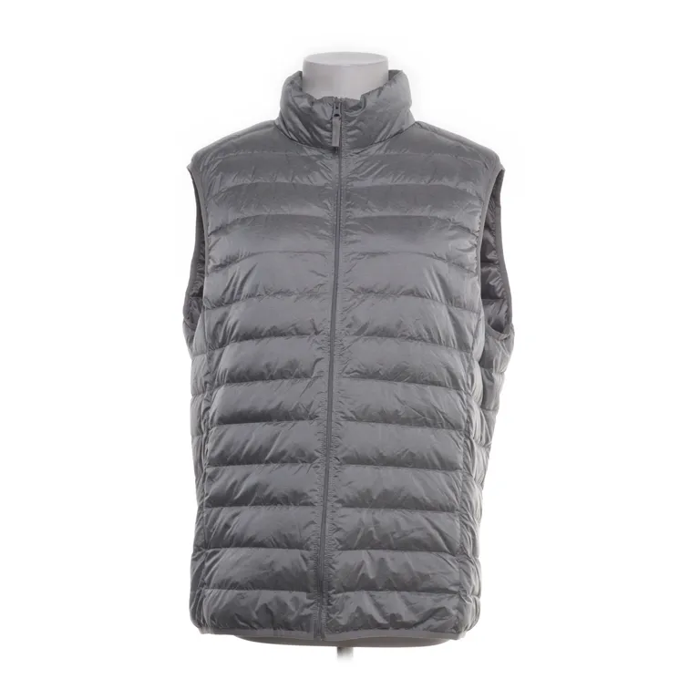 Dunväst (Grå) från Uniqlo Polyester, Nylon, Dun, Bomull