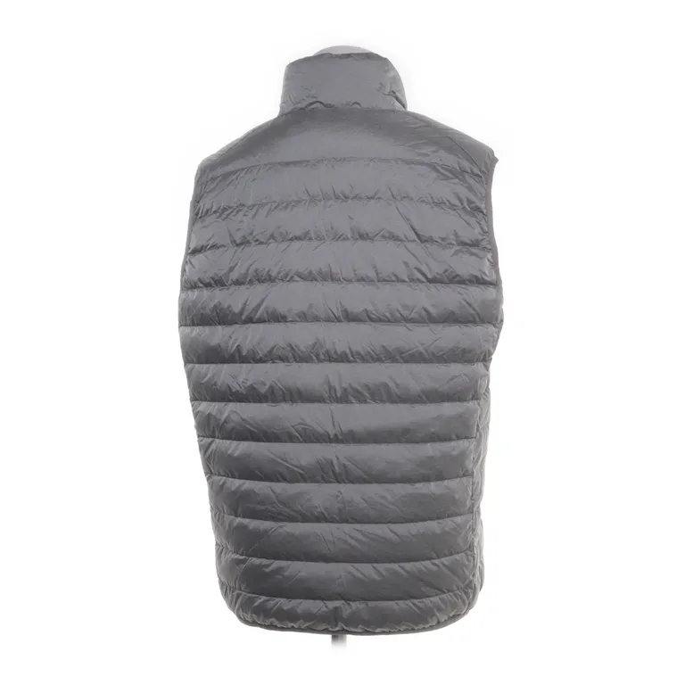 Dunväst (Grå) från Uniqlo Polyester, Nylon, Dun, Bomull - Vinkel 2