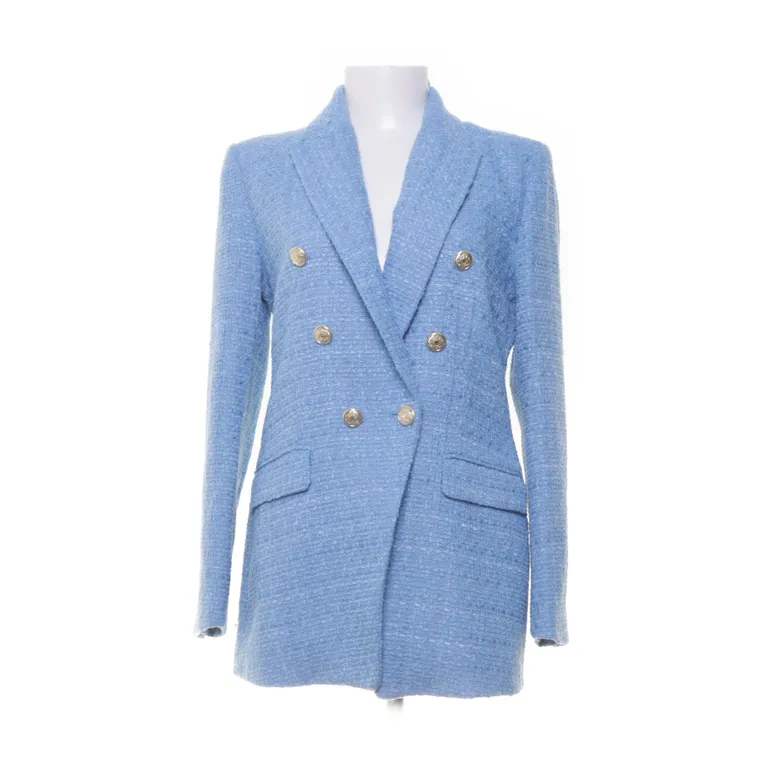Kavaj (Blå) från Zara Polyester, Viskos