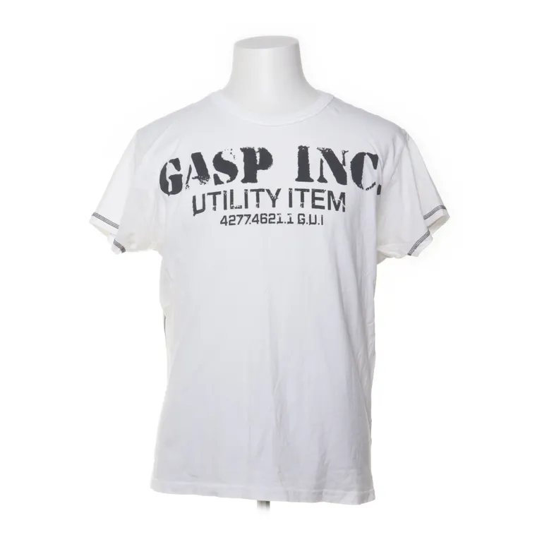 T-shirt (Vit, Svart) från Gasp Inc Bomull