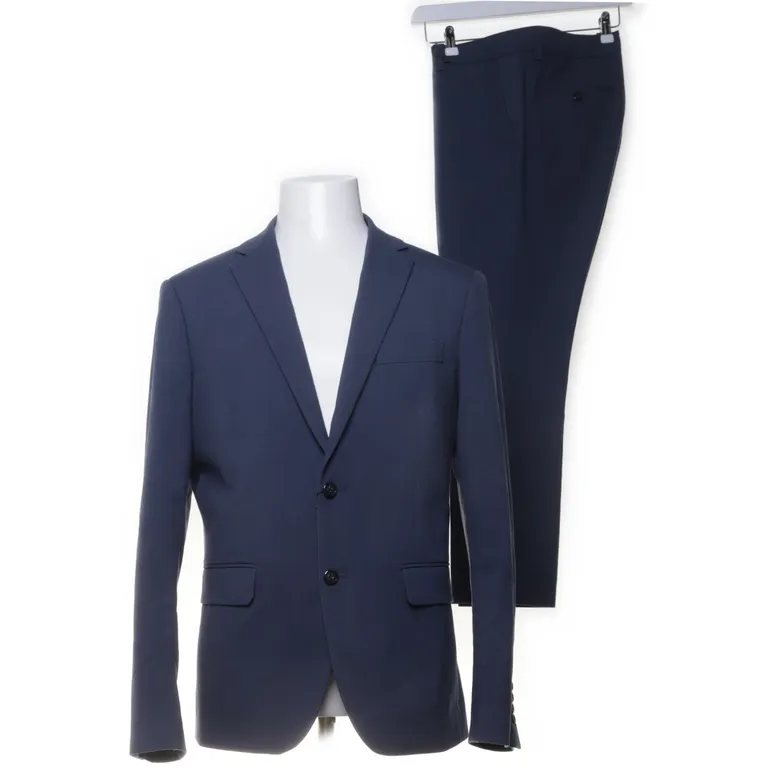 Kostym (Blå) från Lindbergh Elastan, Polyester, Viskos