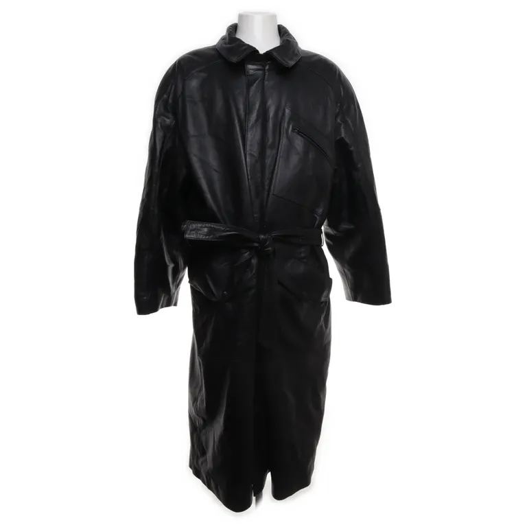 Läderrock (Svart) från Havgårds  Päls Skinn, Polyester