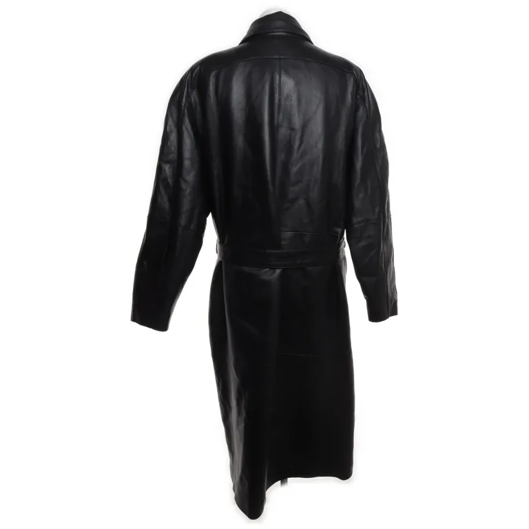 Läderrock (Svart) från Havgårds  Päls Skinn, Polyester - Vinkel 2