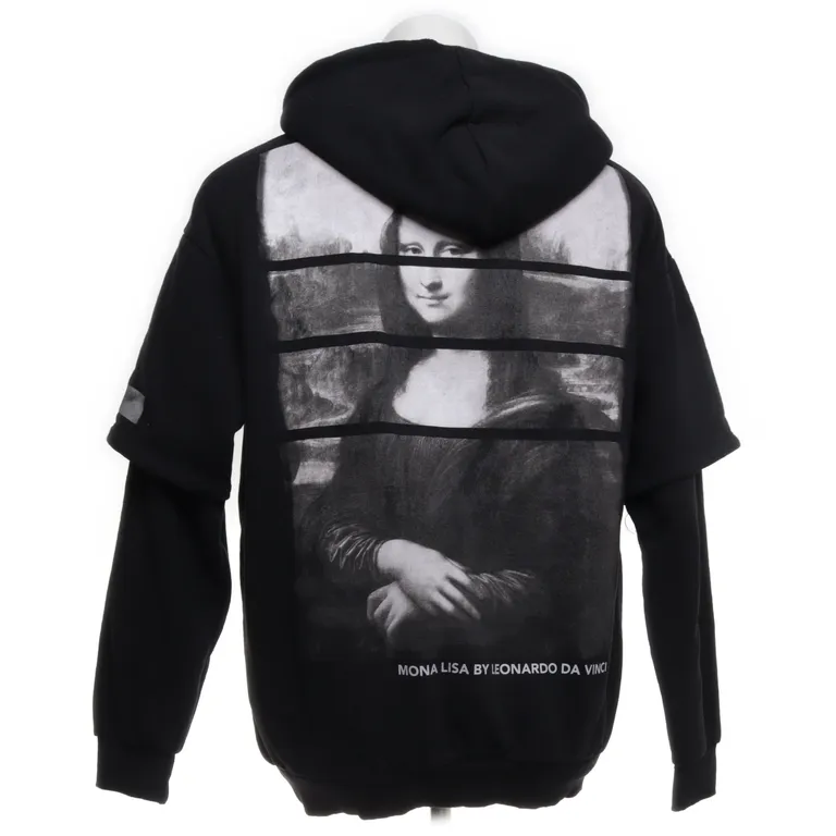 Sweat à capuche (Noir) de Mona Lisa Polyester, Coton, Viscose - Angle 2