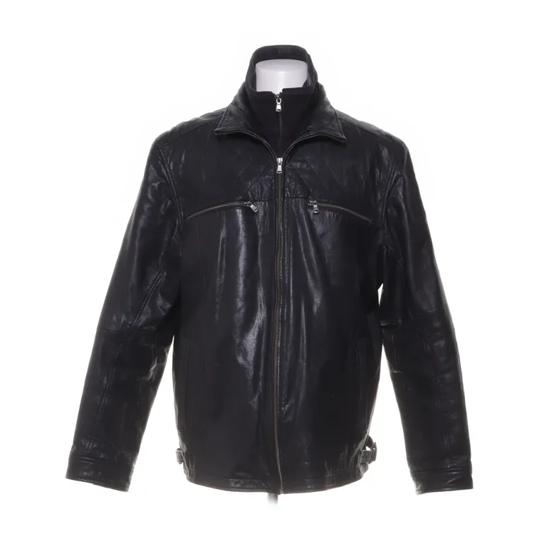 Läderjacka (Svart) från Levinsky Polyester, Skinn