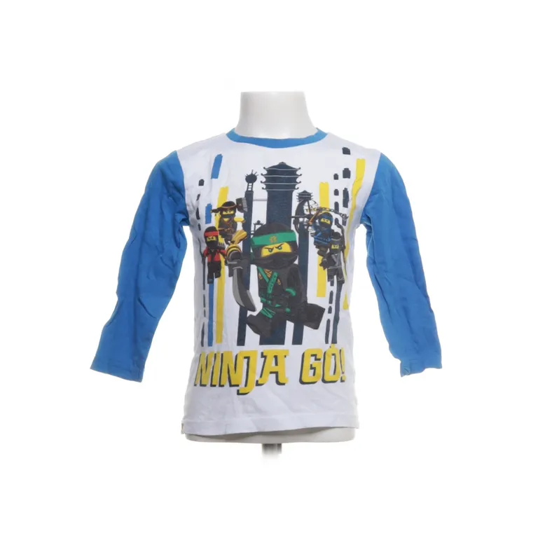 Långärmad t-shirt (Vit, Blå, Flerfärgad) från LEGO Ninjago Bomull