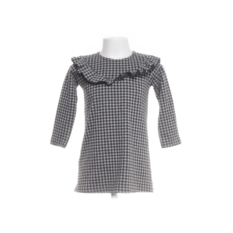Klänning (Svart, Vit) från Mango Elastan, Polyester, Viskos