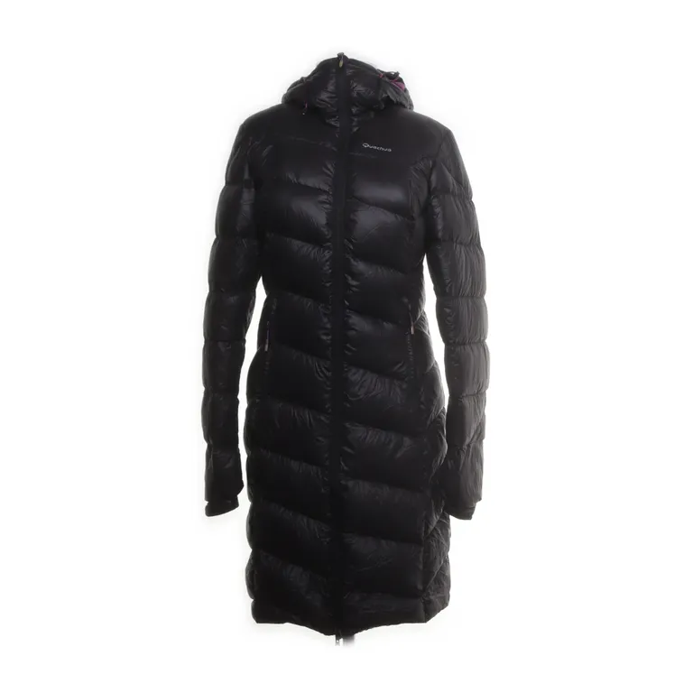 Doudoune longue (Noir) de Quechua Polyamide, Duvet