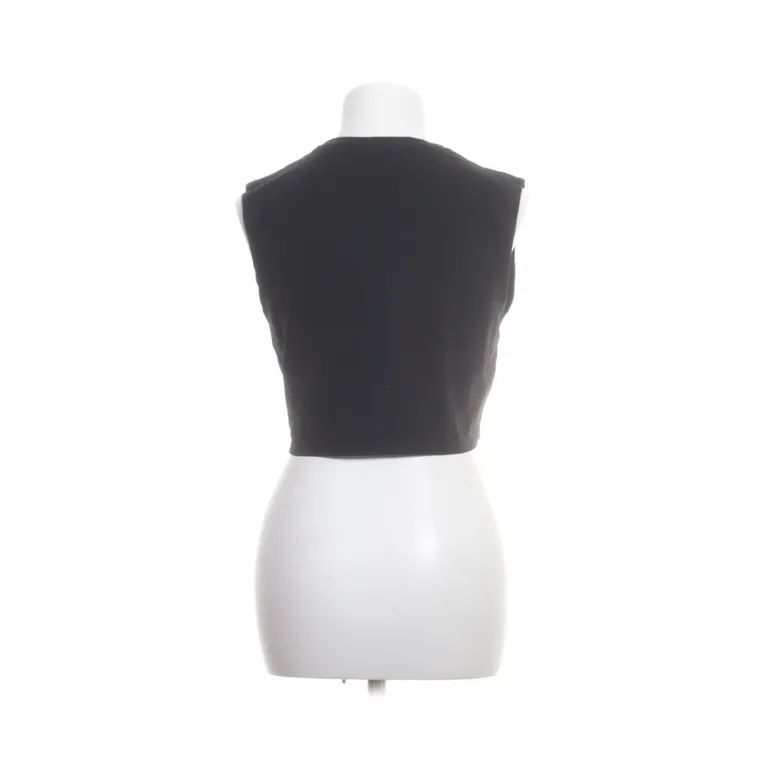 Crop top (Noir) de Zara Coton, Élasthane - Angle 2