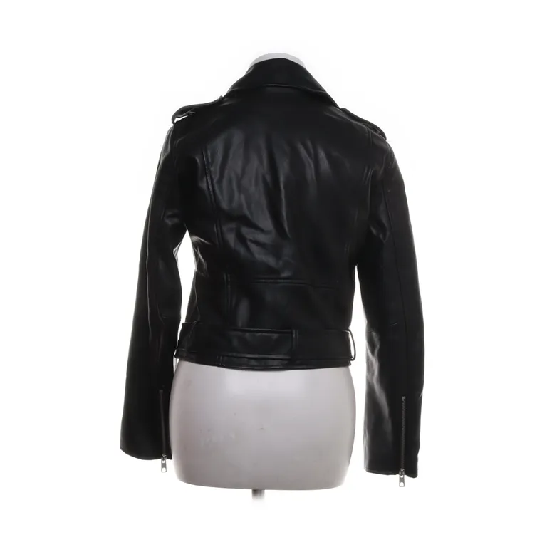 Bikerjacka (Svart) från Zara Polyuretan, Polyester - Vinkel 2