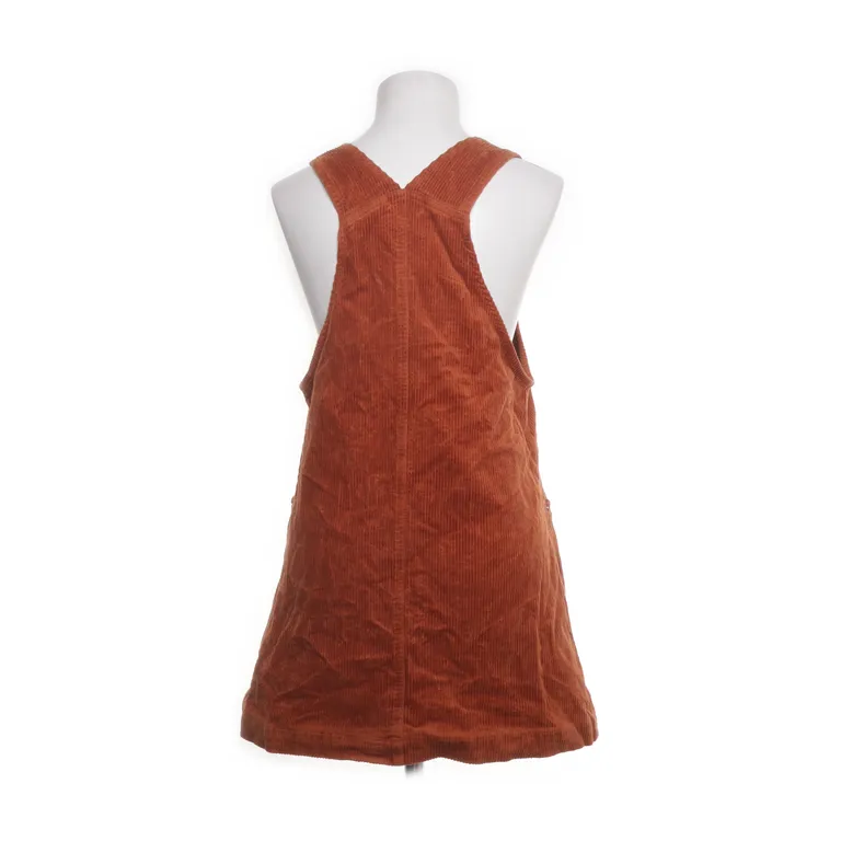 orange dungaree dress Hot Orange Cotton Poplin Dungaree Playsuit 42" / Regular (5'2"