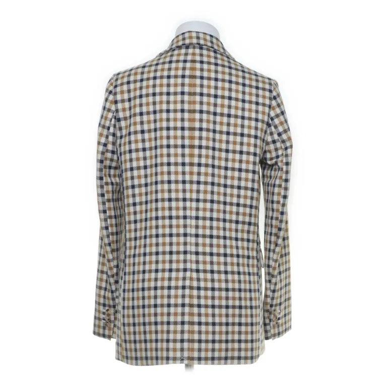 Kavaj (Beige, Flerfärgad) från H&M Polyester, Viskos, Elastan - Vinkel 2