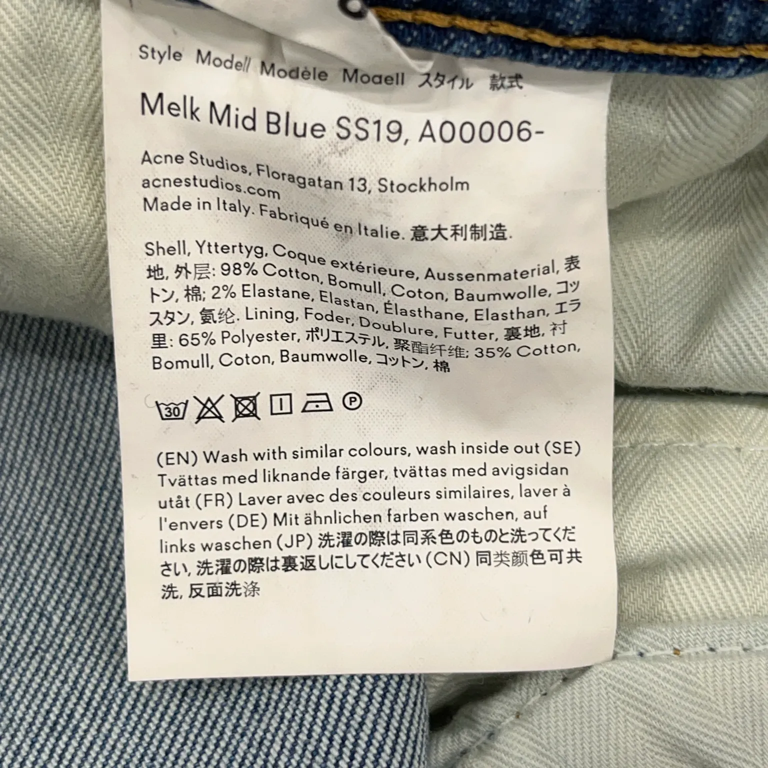 Acne Studios Blå Konst - bild 4