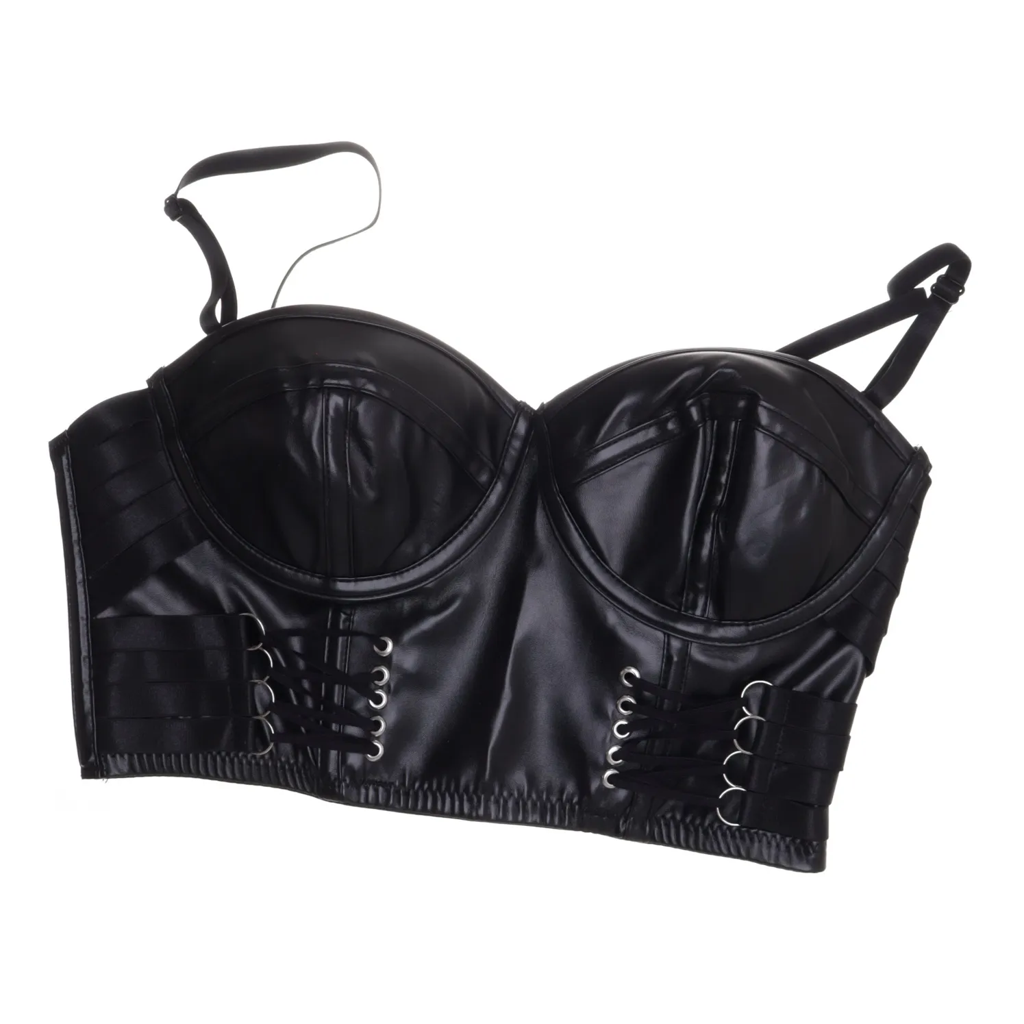 rock, heavy, metal, goth, skull, tiktok, y2k, trending, black, halloween, festival Bustier - WMN-INT-M
