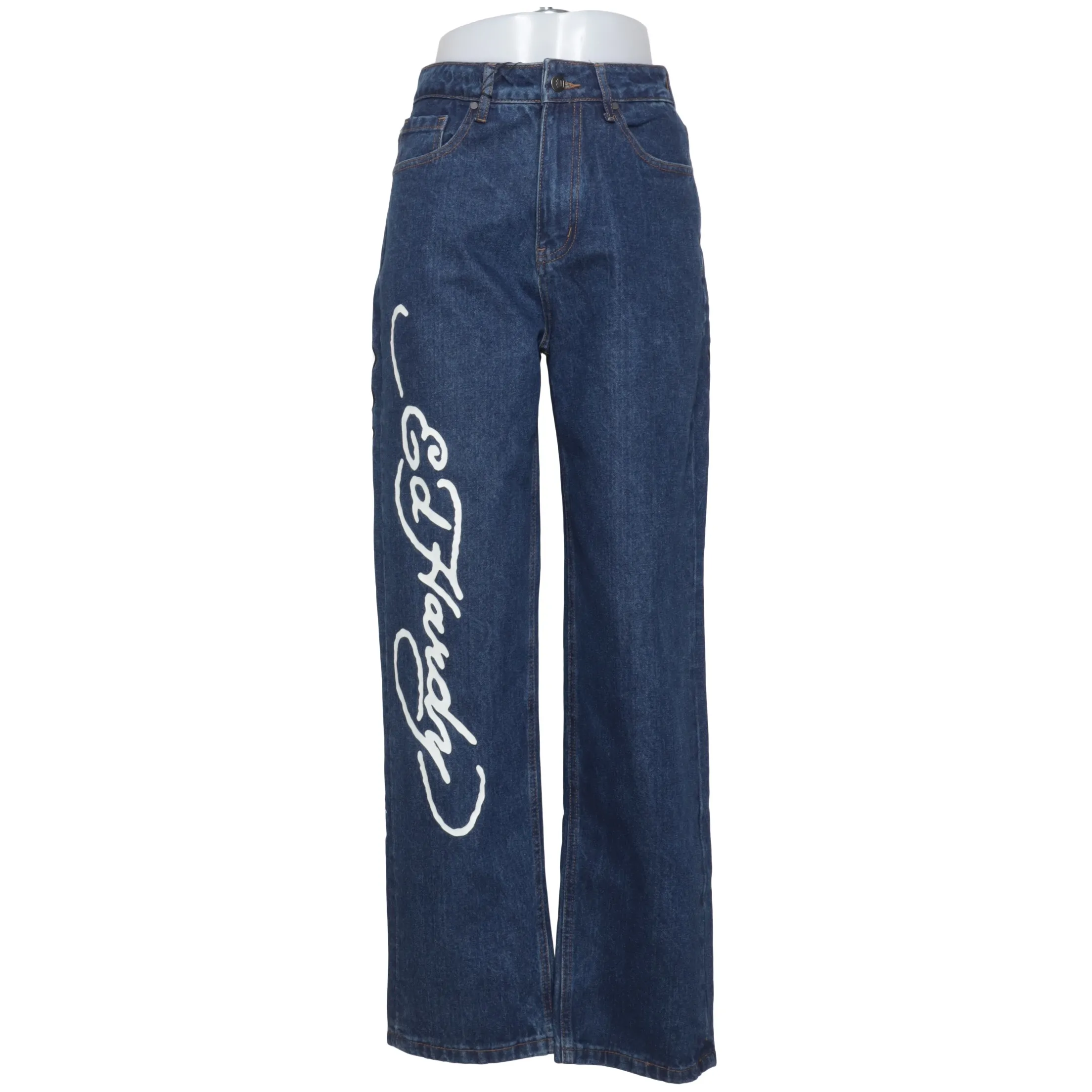 Ed Hardy - FLAMING SKULL RELAXED JEAN Jeans - PANTS-INCH-26