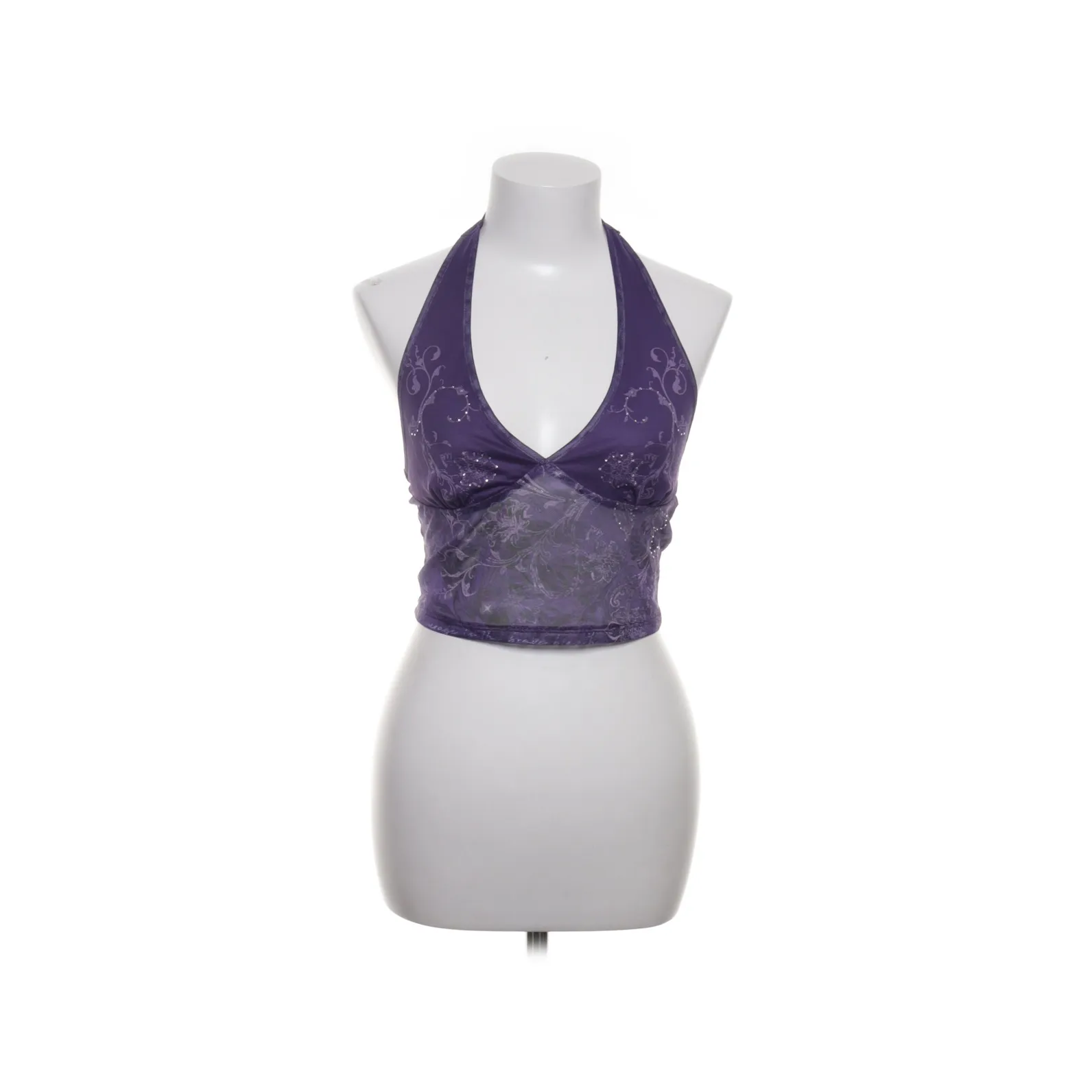 Romwe - topp med halterneck - S