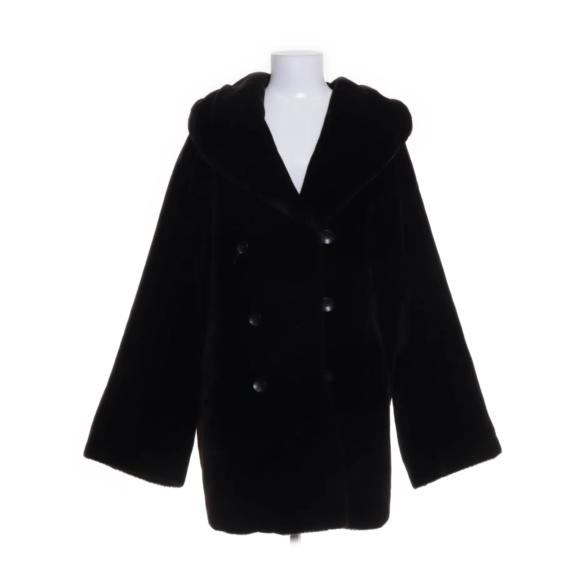 Maura by Claudia Sträter - Wende-Plüschmantel mit extra langen Ärmeln Wintermantel - WMN-EU-44