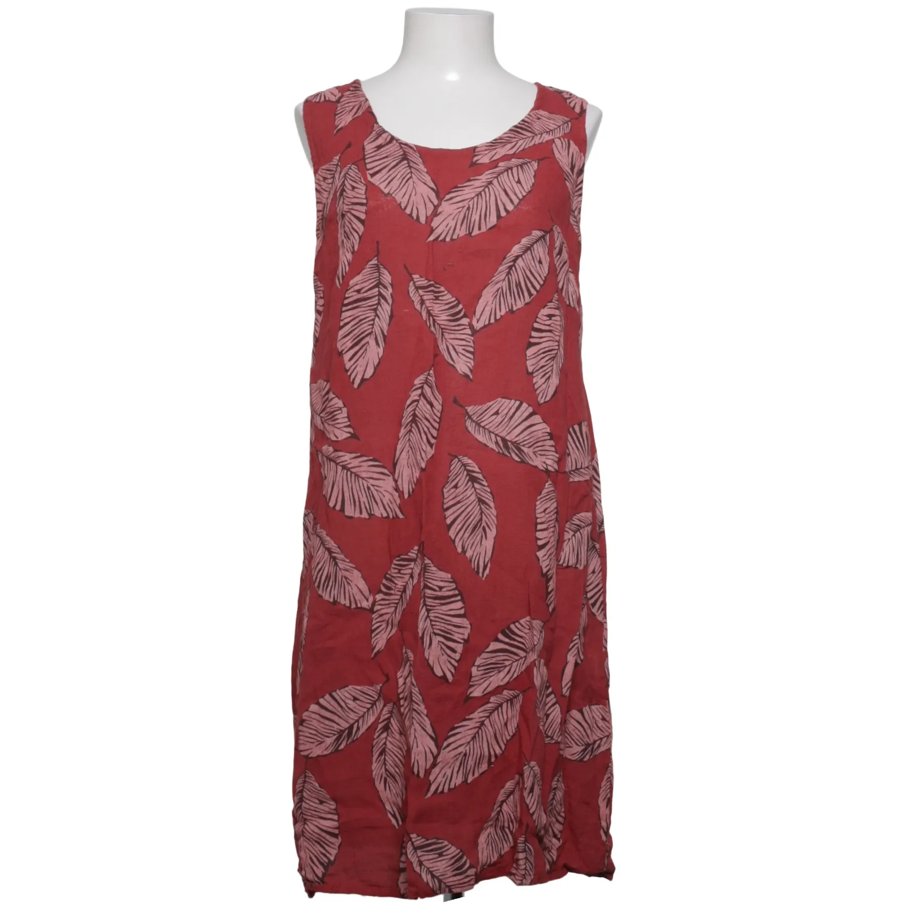 stella martini linen dress Stella Martini Red LINEN Dress Size L(s) - Used Very Good