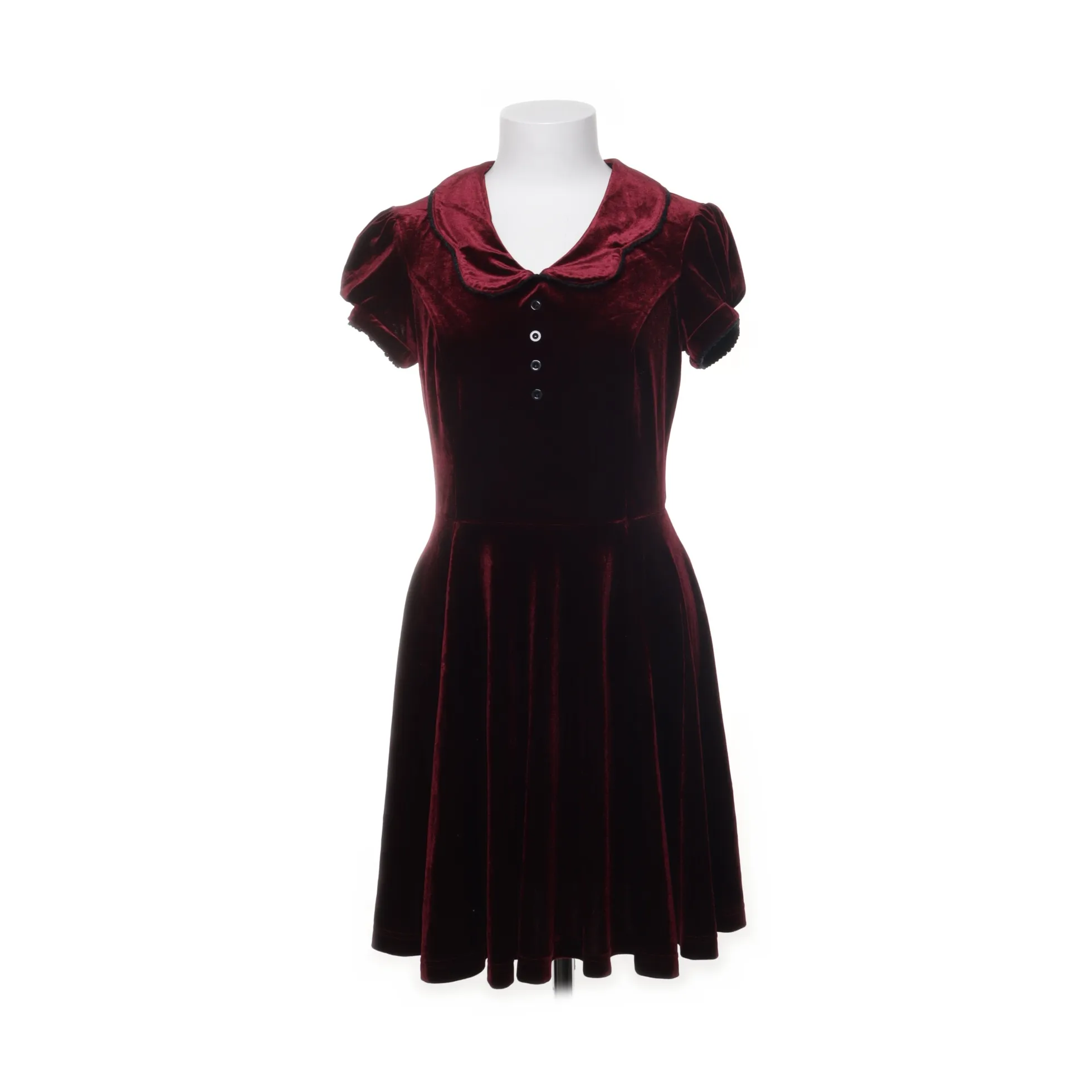 hell bunny burgundy dress Carrie Dress main image 0