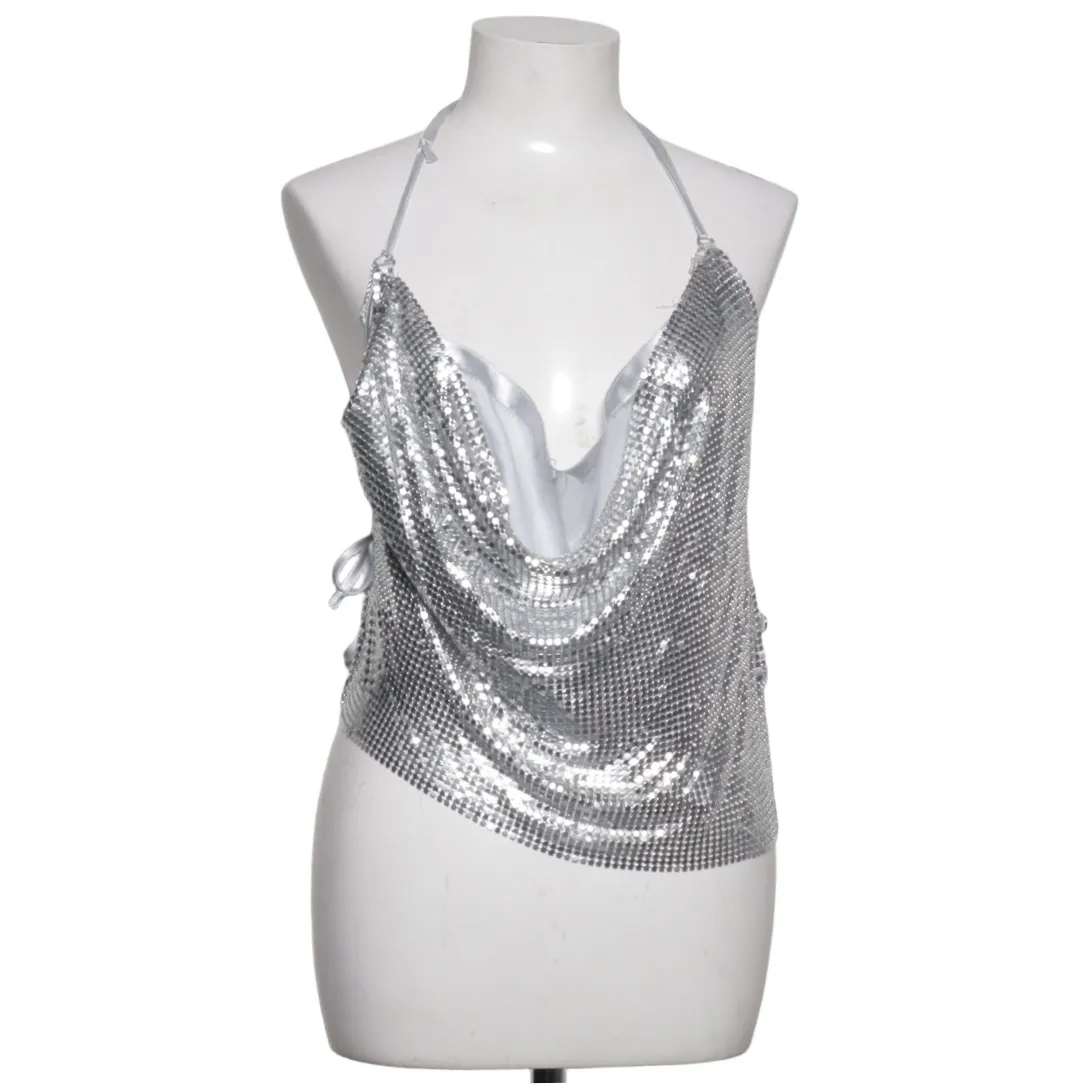 NLY Trend - Chain Mail Top Crop Top - ONE SIZE