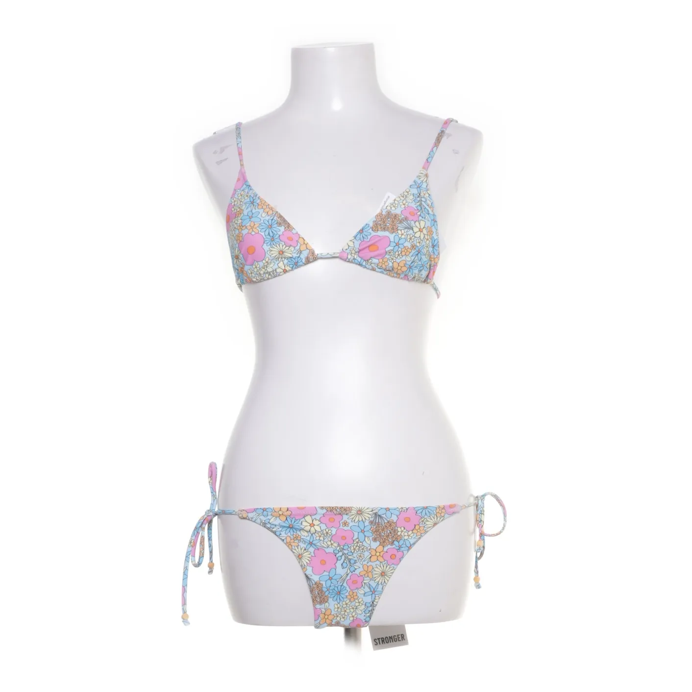 Stronger - Triangle Bikini Top, Tie Bikini Bottom Bikini - WMN-INT-XS