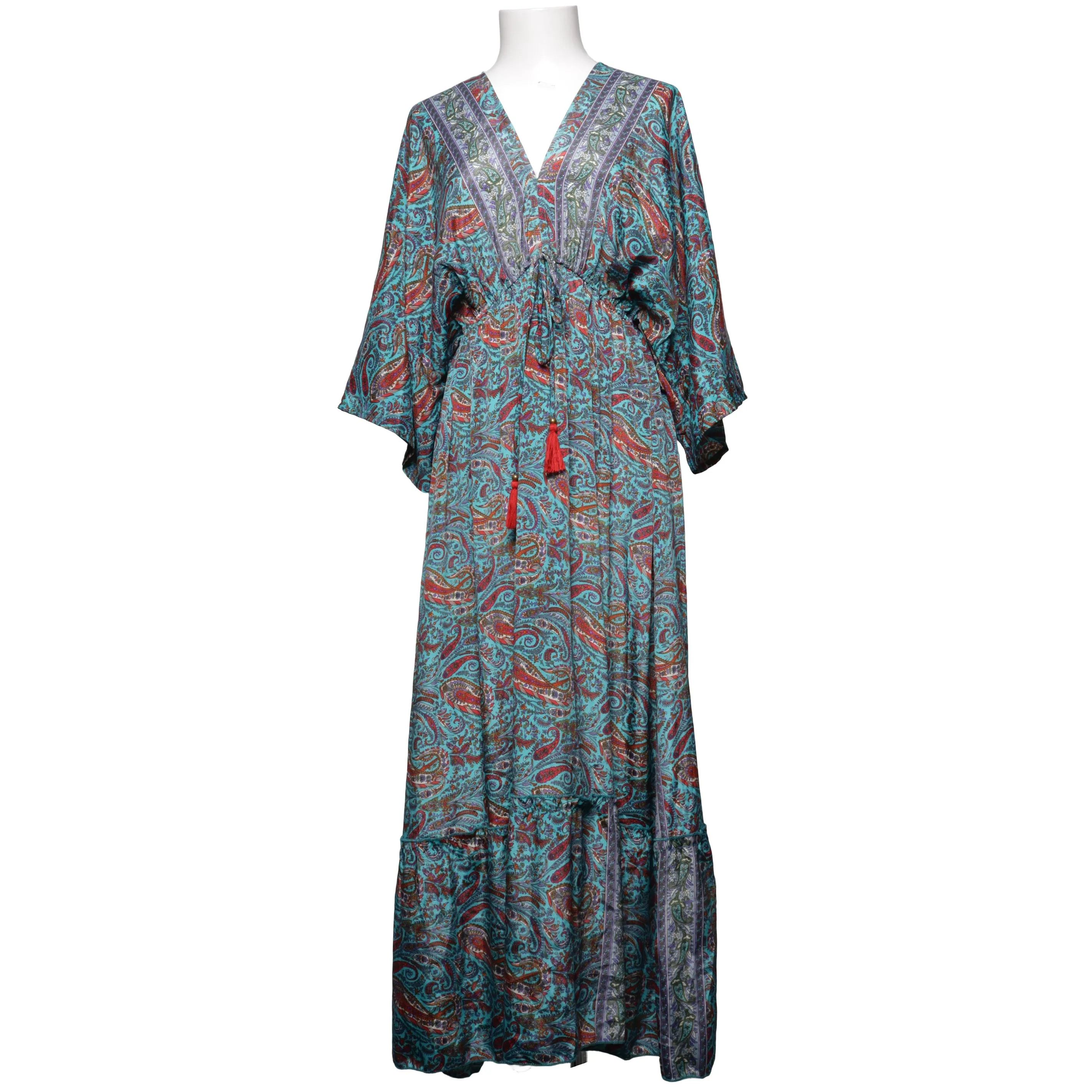 big bull silk dress Big Bull | Dresses | Big Bull Womens Halter Maxi Dressbeach Silk Blend Paisley Print Sz Sm 85