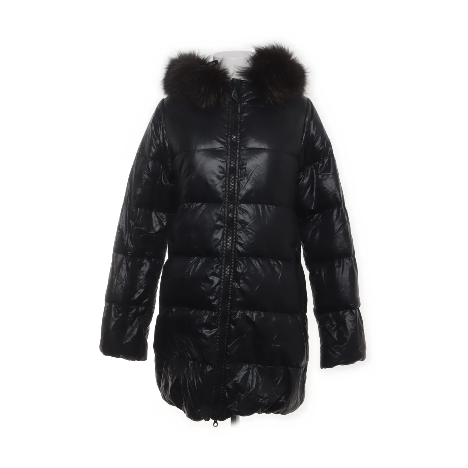 Duvetica Down Jacket LEARCO Black with Fur