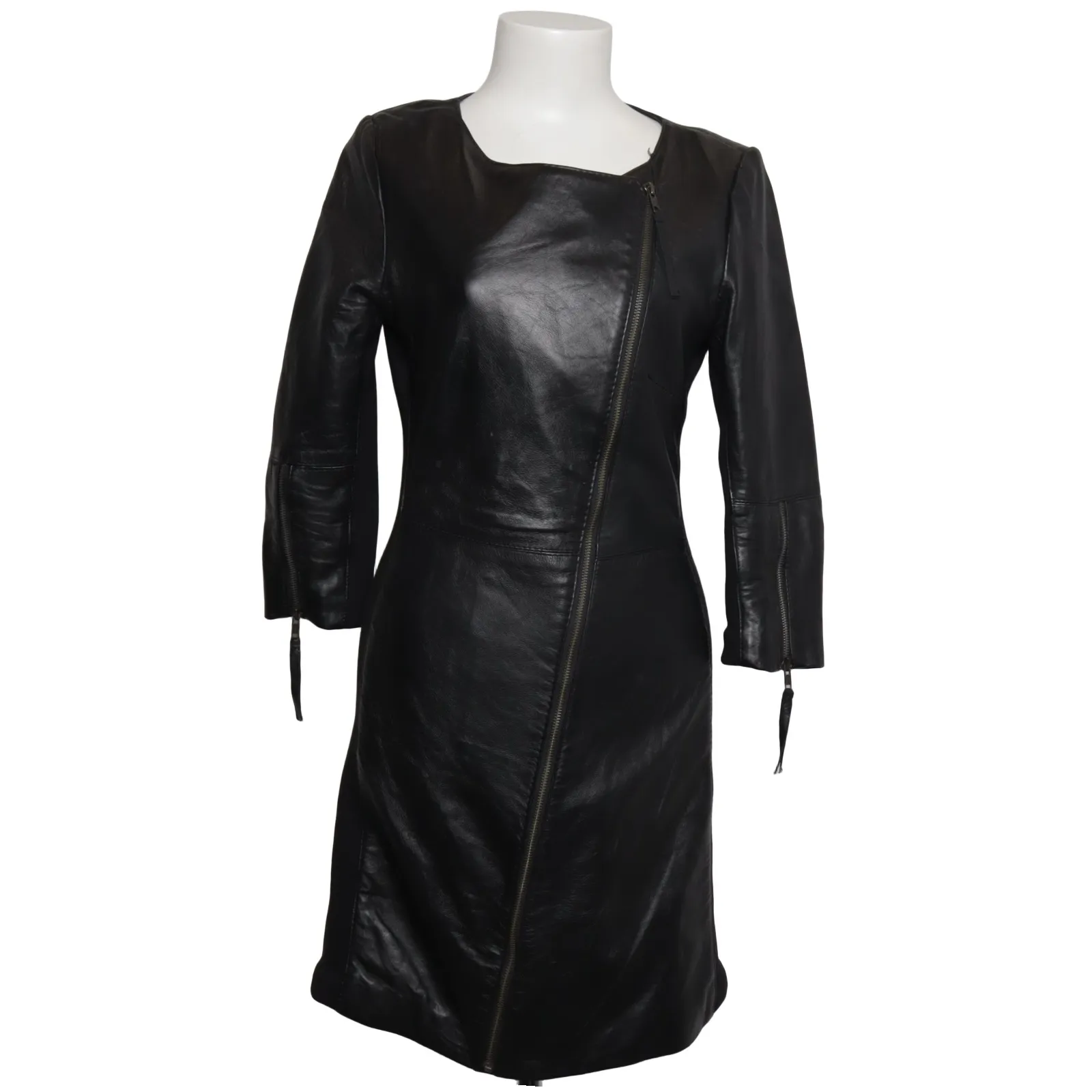 chinese dress ladies Attention Magnet Faux Leather Dress main image 1