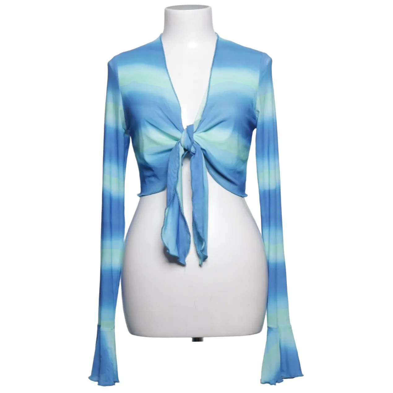 NLY One - Mesh Print Tie Top Wickelbluse - WMN-INT-L