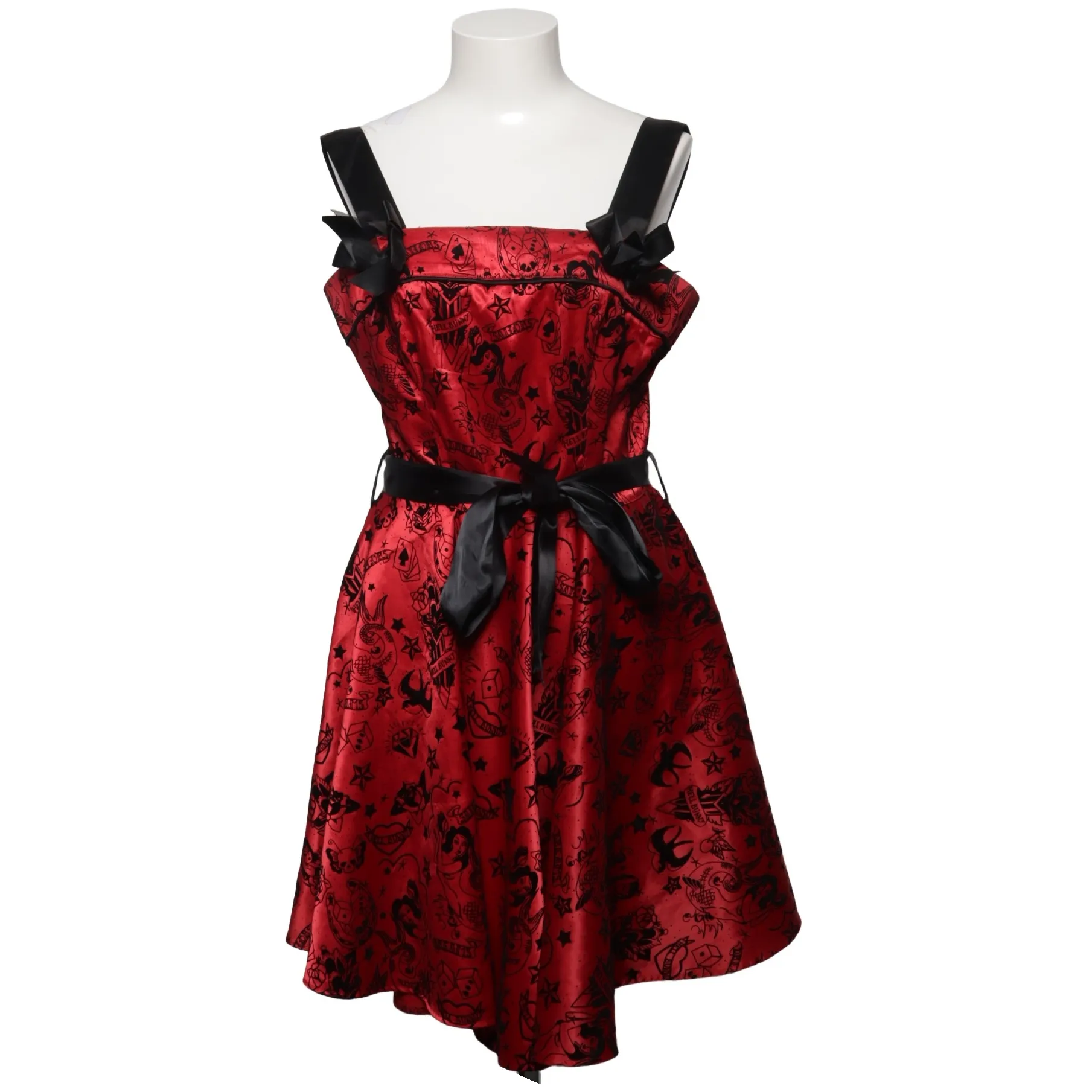 brown lace dress short Hell Bunny Infinity 50's Dress main image 0