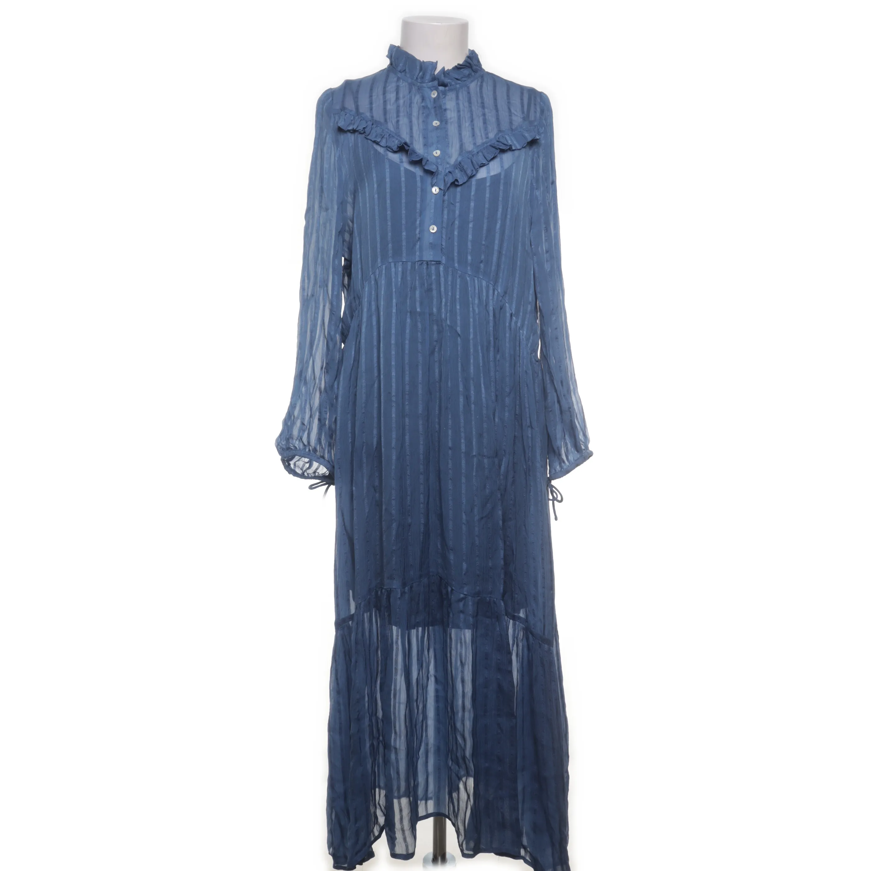 cecilie copenhagen maxi dress Cecilie Copenhagen Gathered Ruffle-Trimmed Leopard-Jacquard Maxi Dress Size  In Lilac - 70% Off
