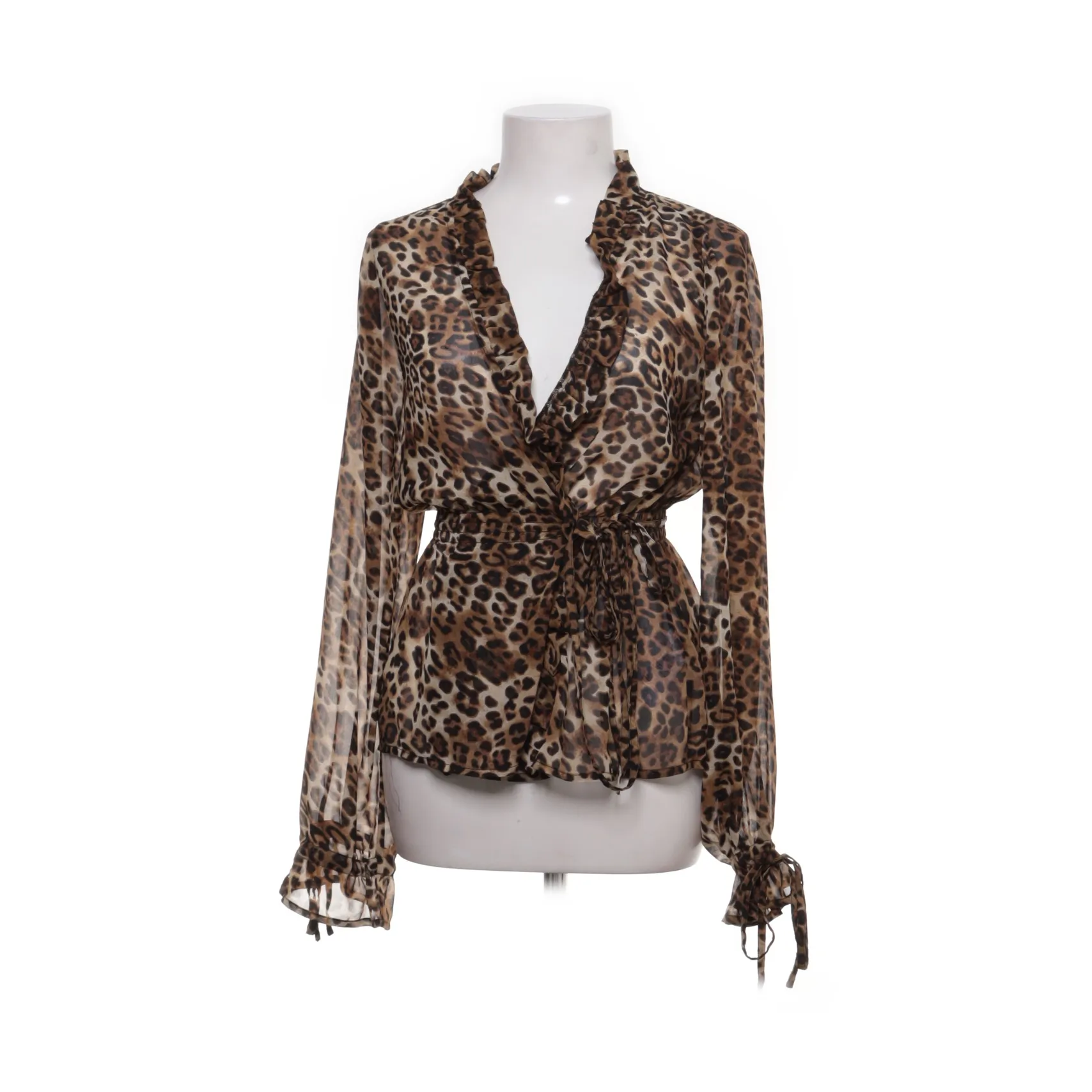 NA-KD - Chiffon Side Tie Blouse Wickelbluse - WMN-EU-34